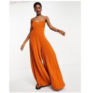 Free People Jamboree Patterned Jumpsuit XS